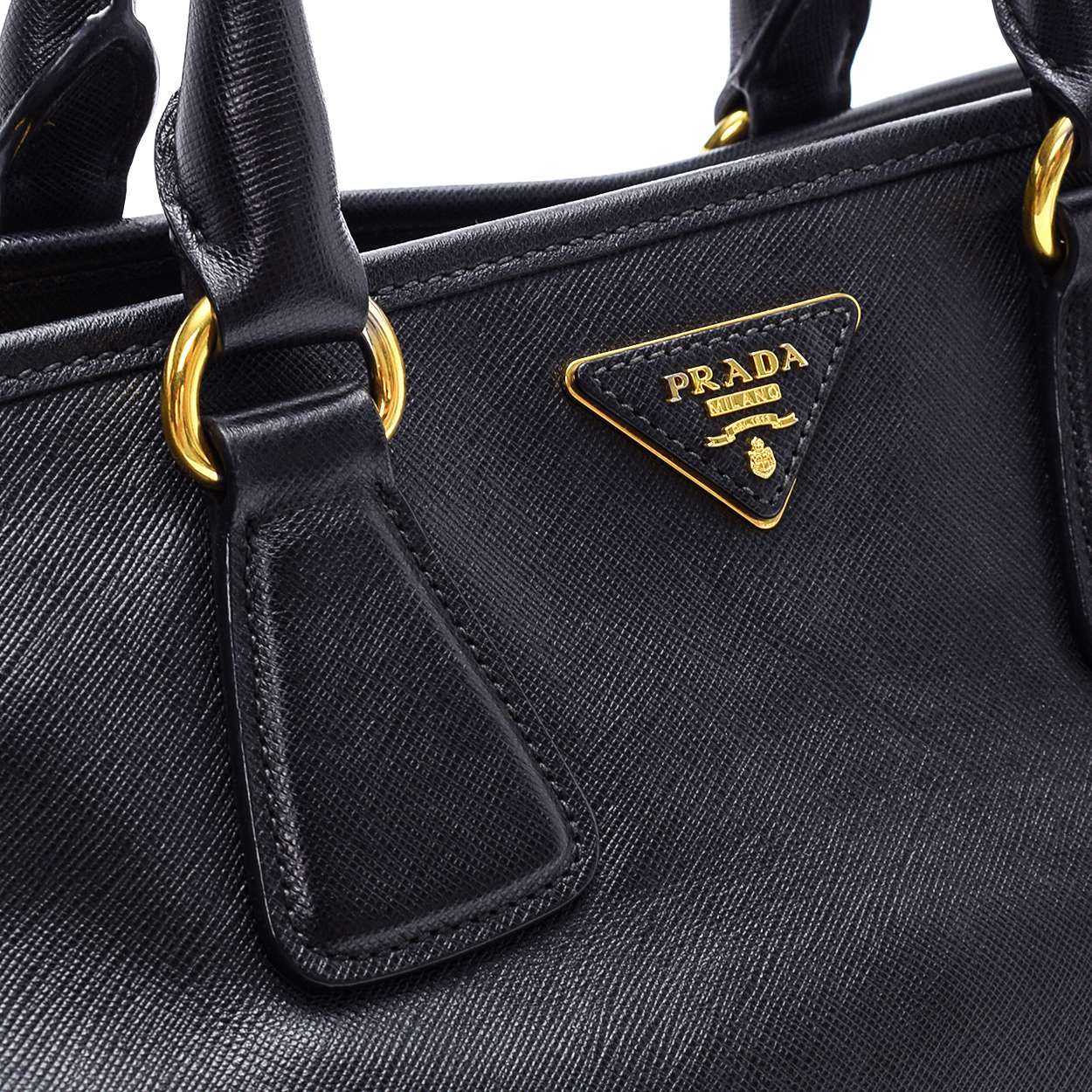 Prada - Black Saffiano Leather Handbag 